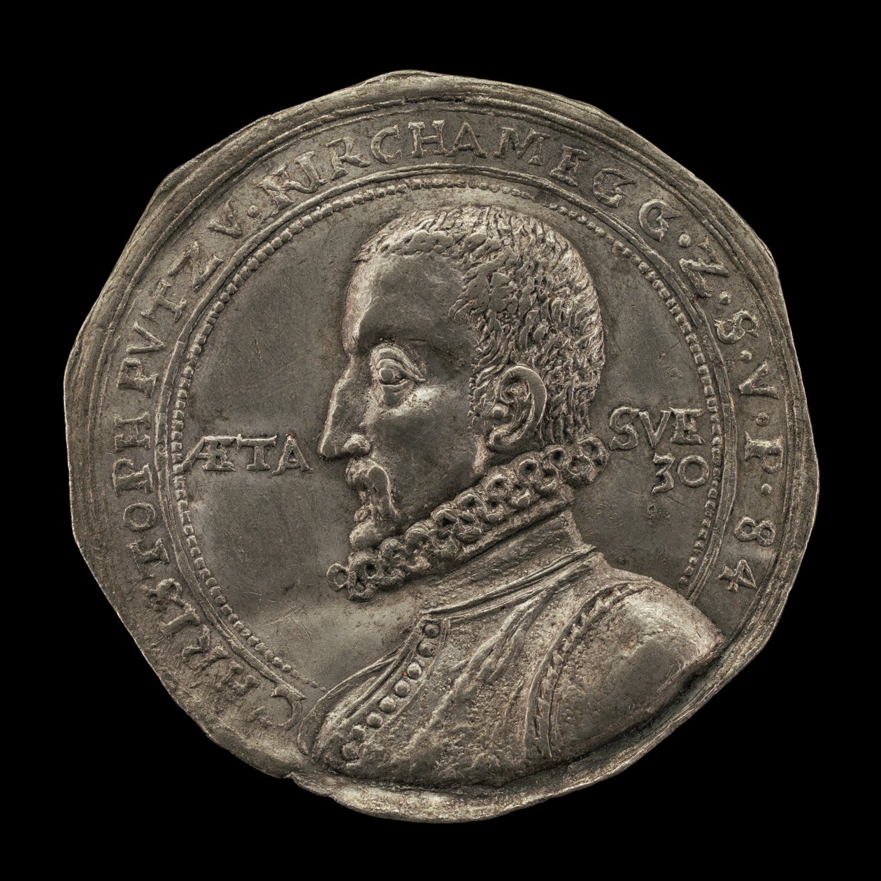 Christoph Putz von Kirchameg, myntmester i Praha 1590, 1584. av Karl von Bieberstein