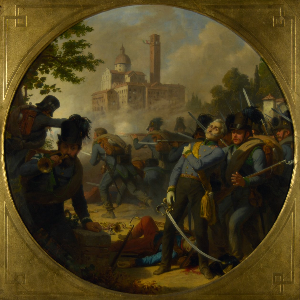 Erobringen av Vicenza i 1848 av Karl von Blaas