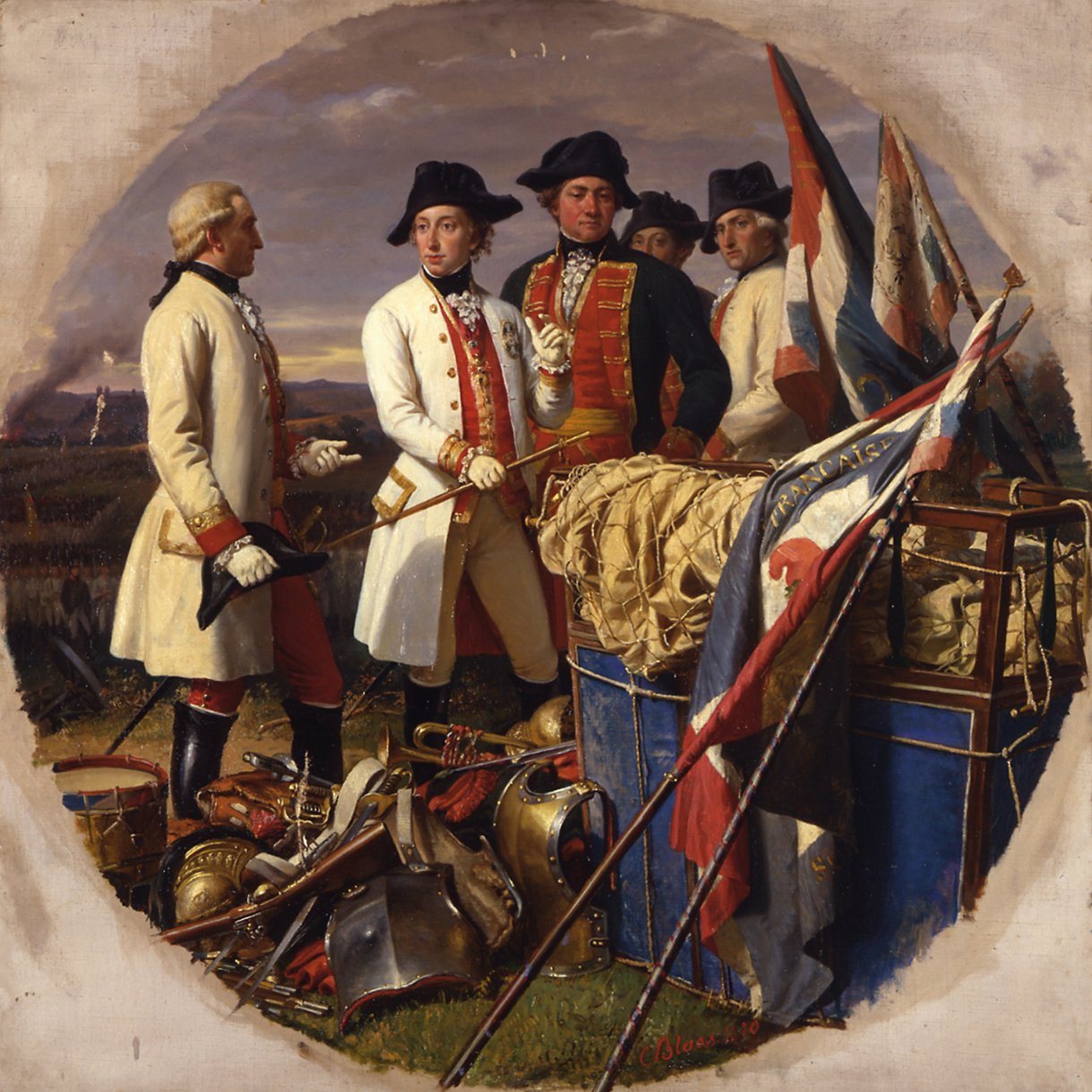 Slaget ved Würzburg i 1796 av Karl von Blaas
