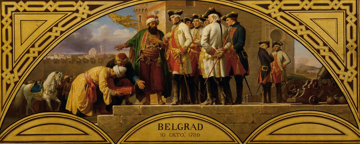 Overgivelsen av Beograd i 1789 av Karl von Blaas