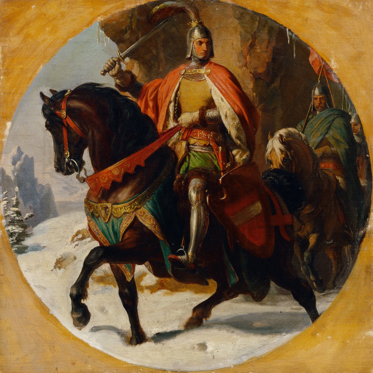 Kampanje av Albrecht I over Semming 1292 av Karl von Blaas
