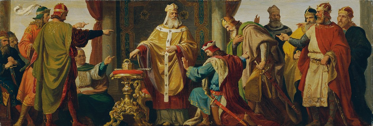 Leopold den hellige avviser keiserkronen av Karl von Blaas