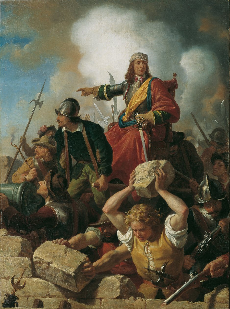 Wiens forsvar mot tyrkerne, 1683, ca 1865. av Karl von Blaas