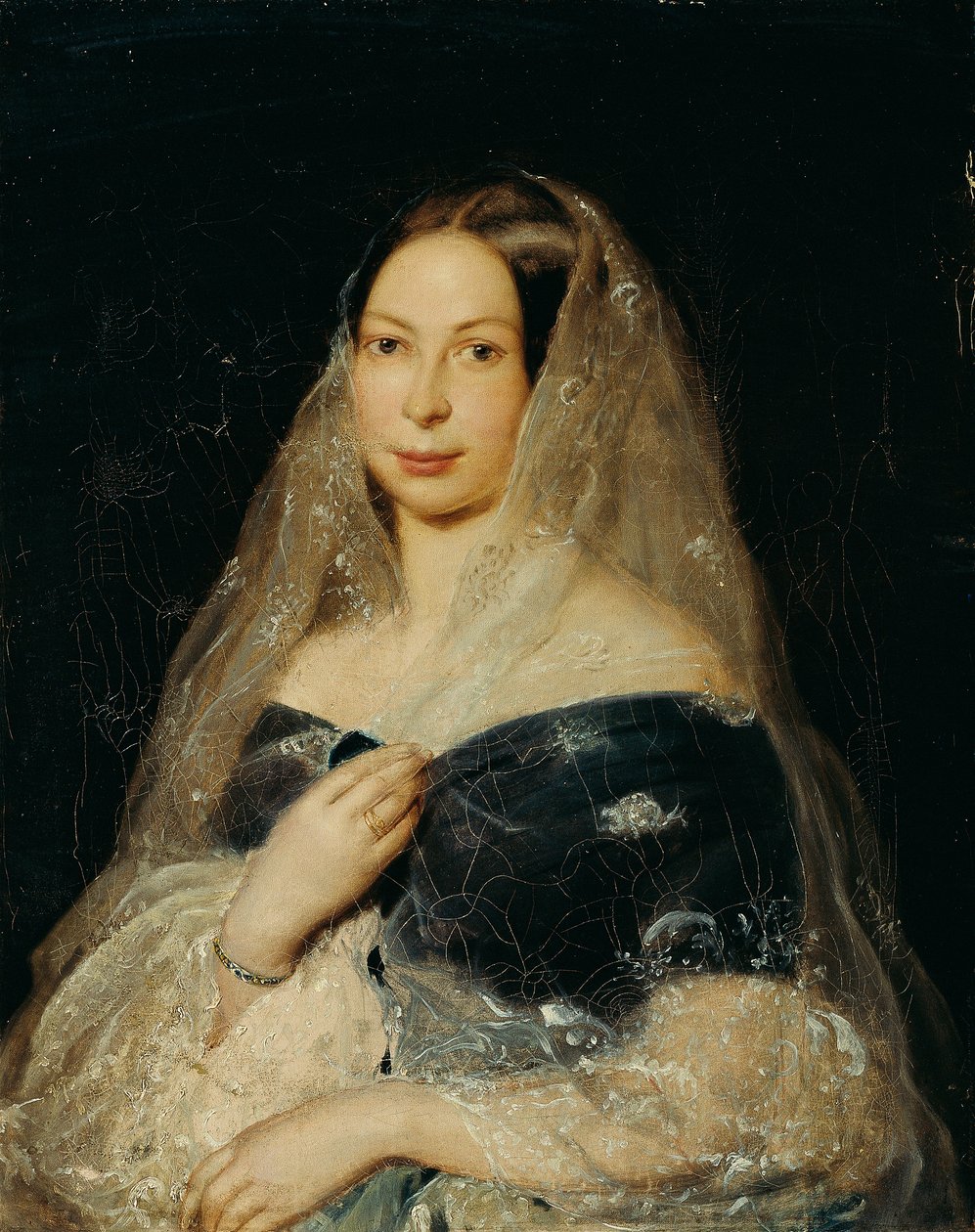 portrett av en dame av Karl von Jagemann