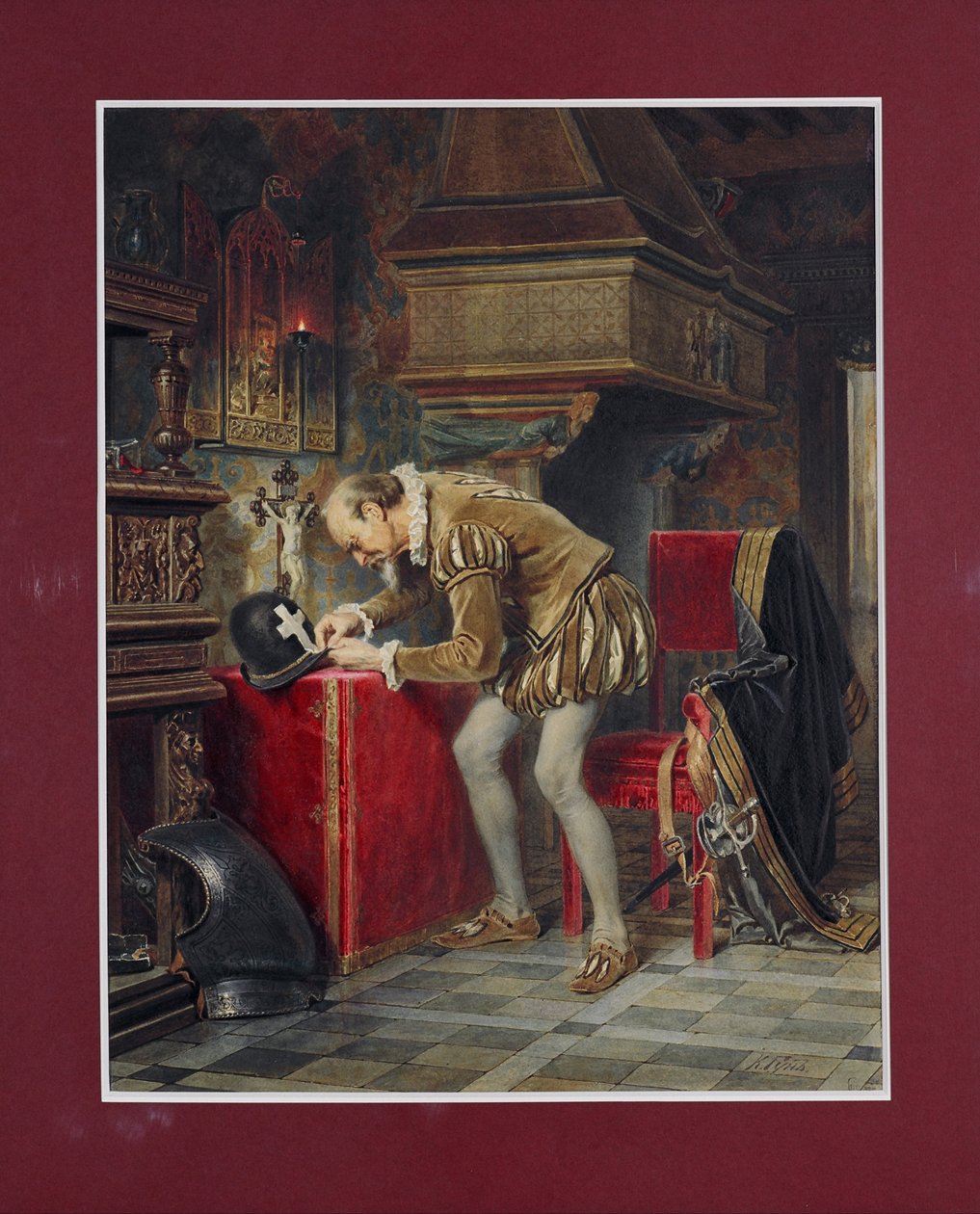På kvelden for St. Bartholomews -natt (ligist) av Karlis Fridikh Huns