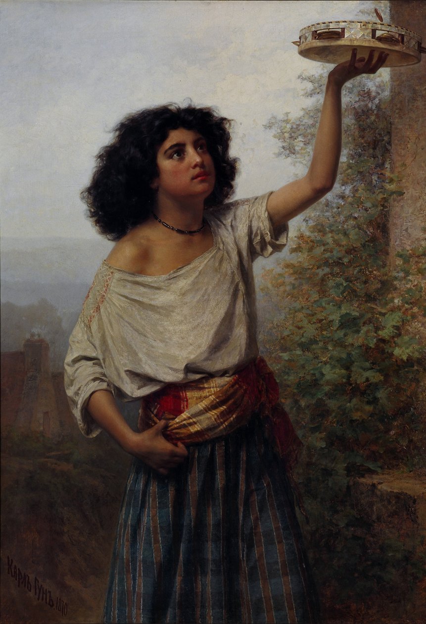 Young Gipsy Woman av Karlis Fridikh Huns