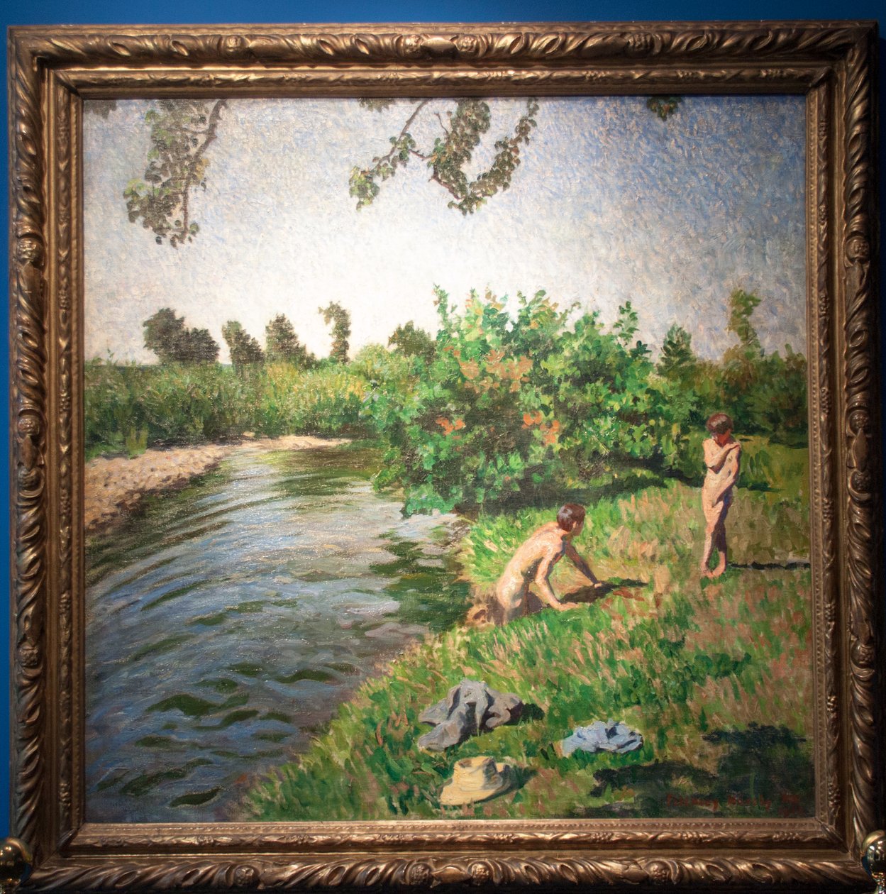 Furdozo fiuknEngelsk: Bathing_boysn av Károly Ferenczy