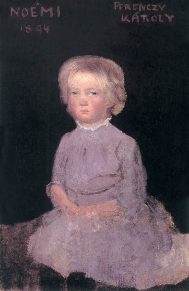 Noemi som barn av Károly Ferenczy