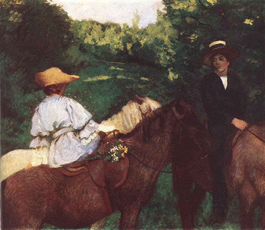 Ridende barn av Károly Ferenczy