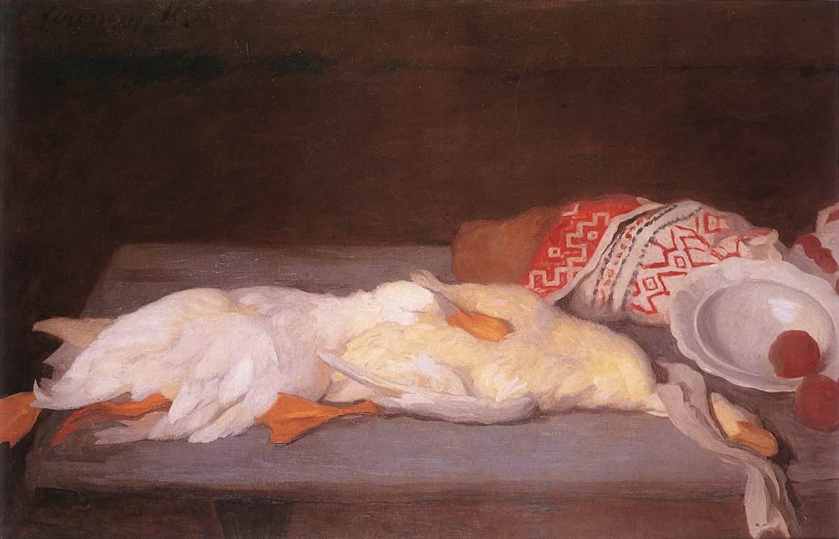 Stilleben med and av Károly Ferenczy