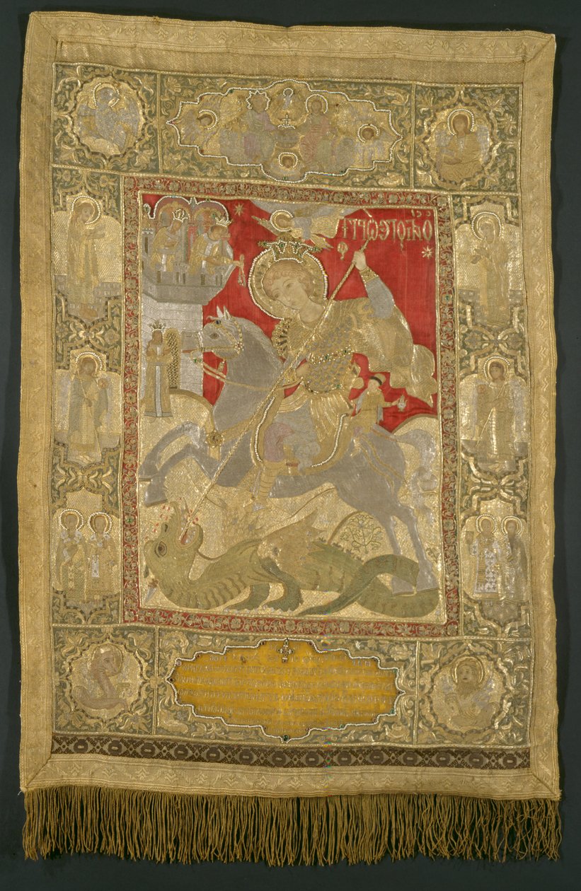 Dr George-drapsmannen St George av Kassibouri Theodosia