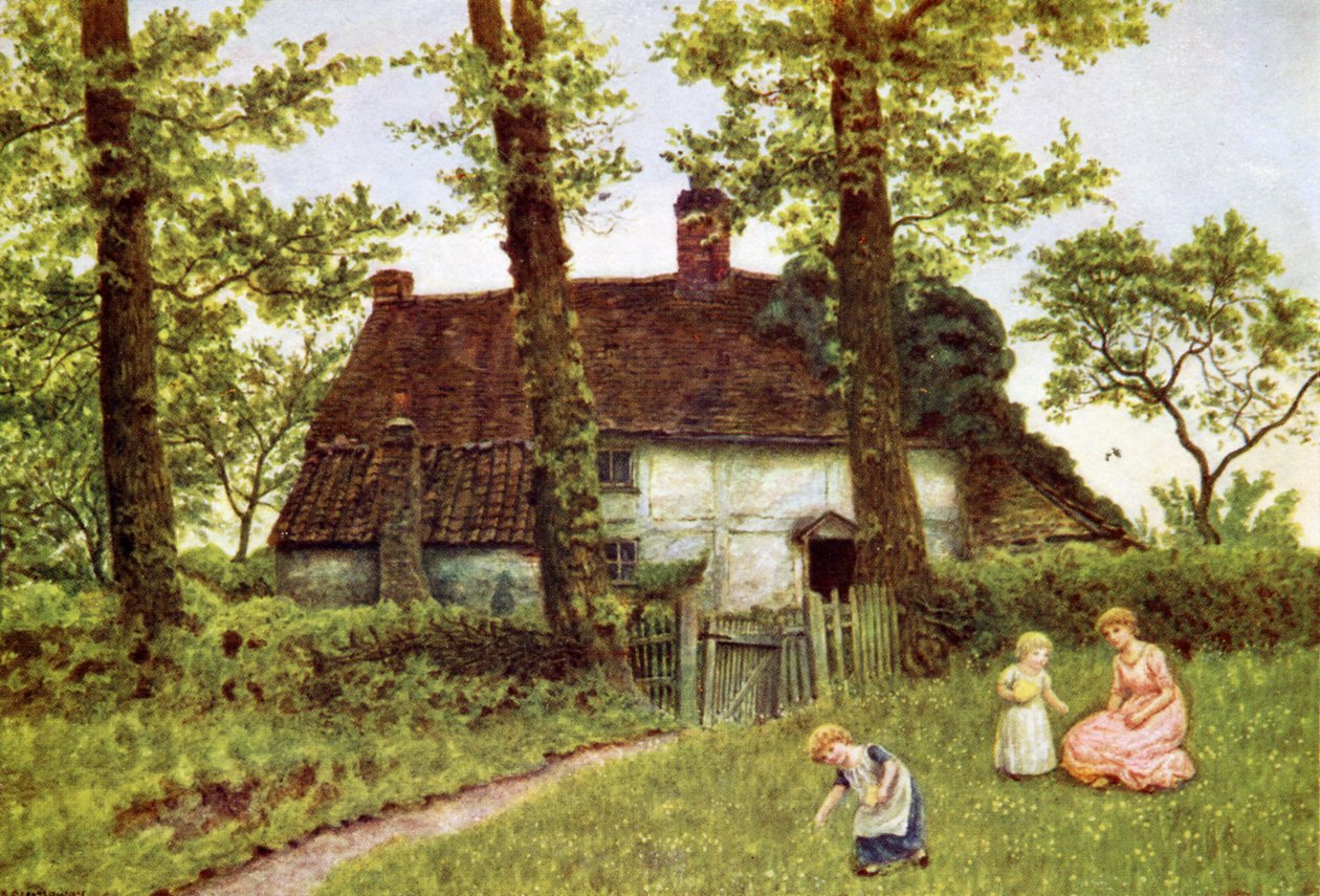 En hytte i Surrey av Kate Greenaway. av Kate Greenaway