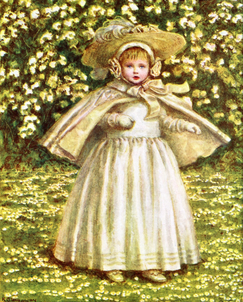 En baby i hvitt av Kate Greenaway av Kate Greenaway