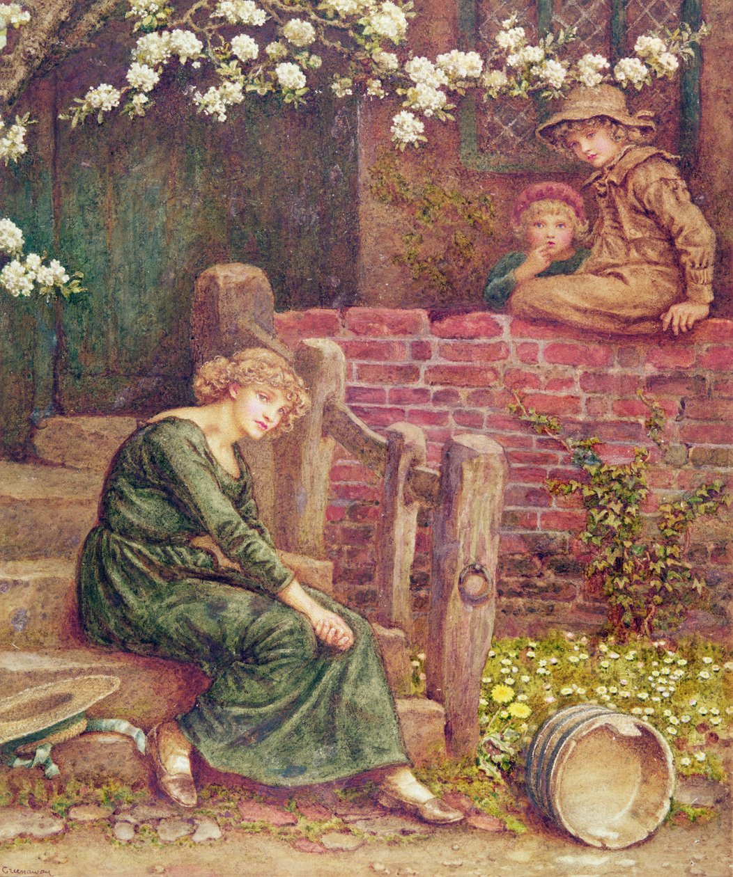Fabelen om jenta og hennes melkespann av Kate Greenaway