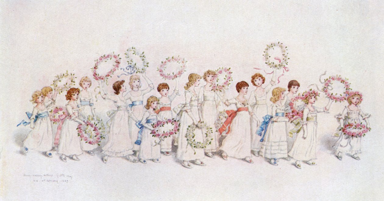 "Mange glade returer for dagen" av Kate Greenaway av Kate Greenaway