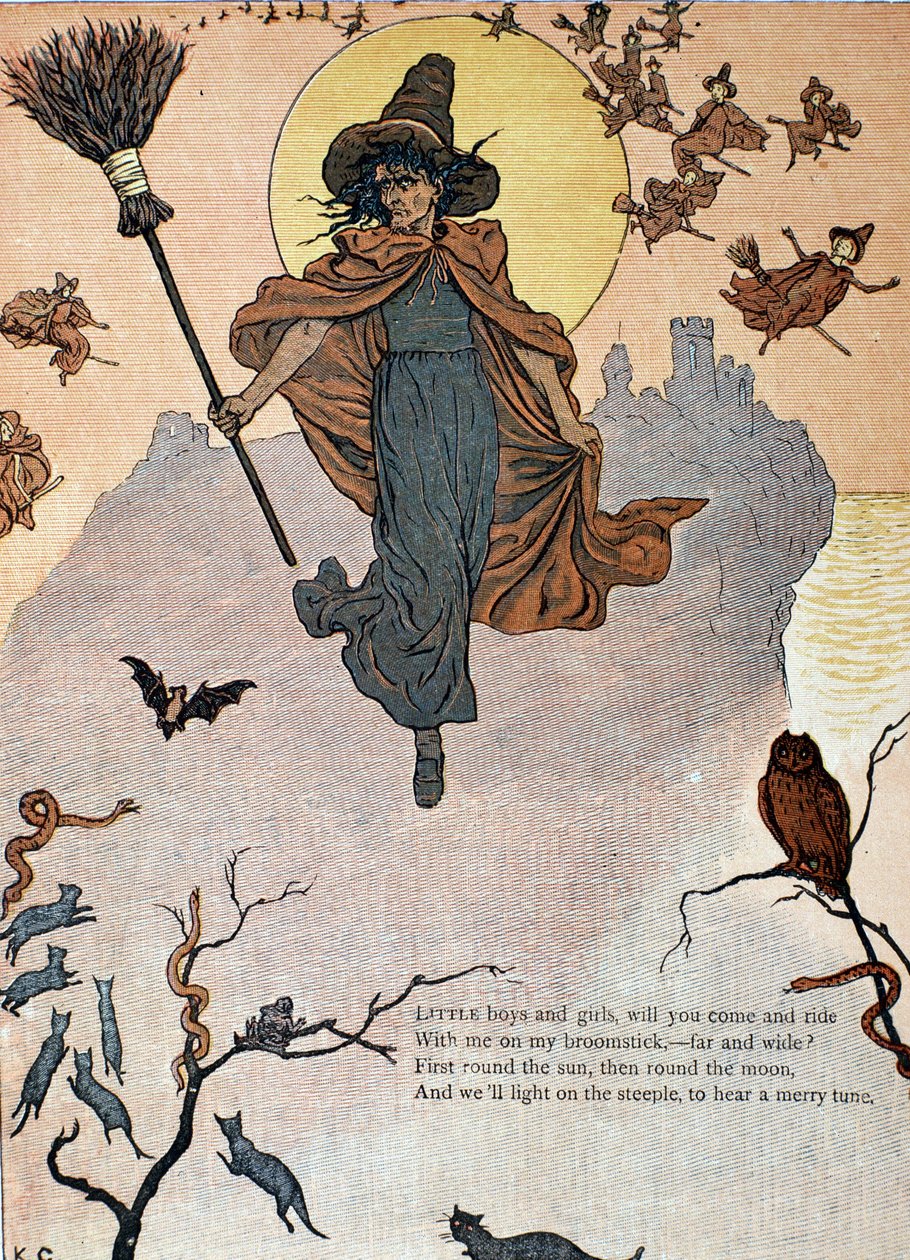 Sabbat for onde hekser og dyr av Kate Greenaway