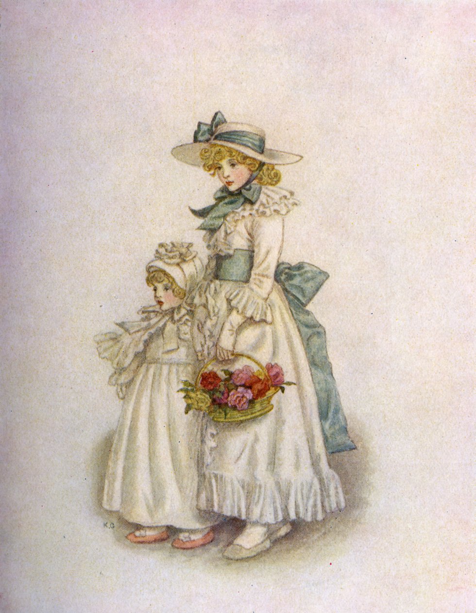 "Sisters" av Kate Greenaway av Kate Greenaway