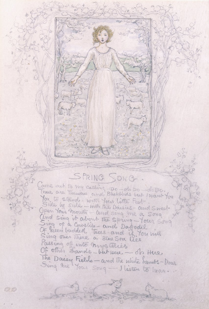 Vårsang, av Kate Greenaway