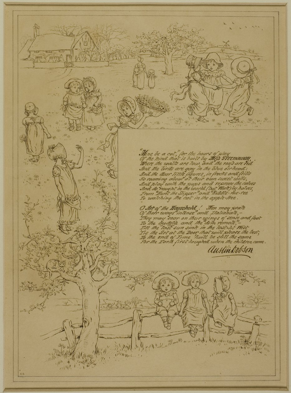 Studie for Home-Beauty av Kate Greenaway