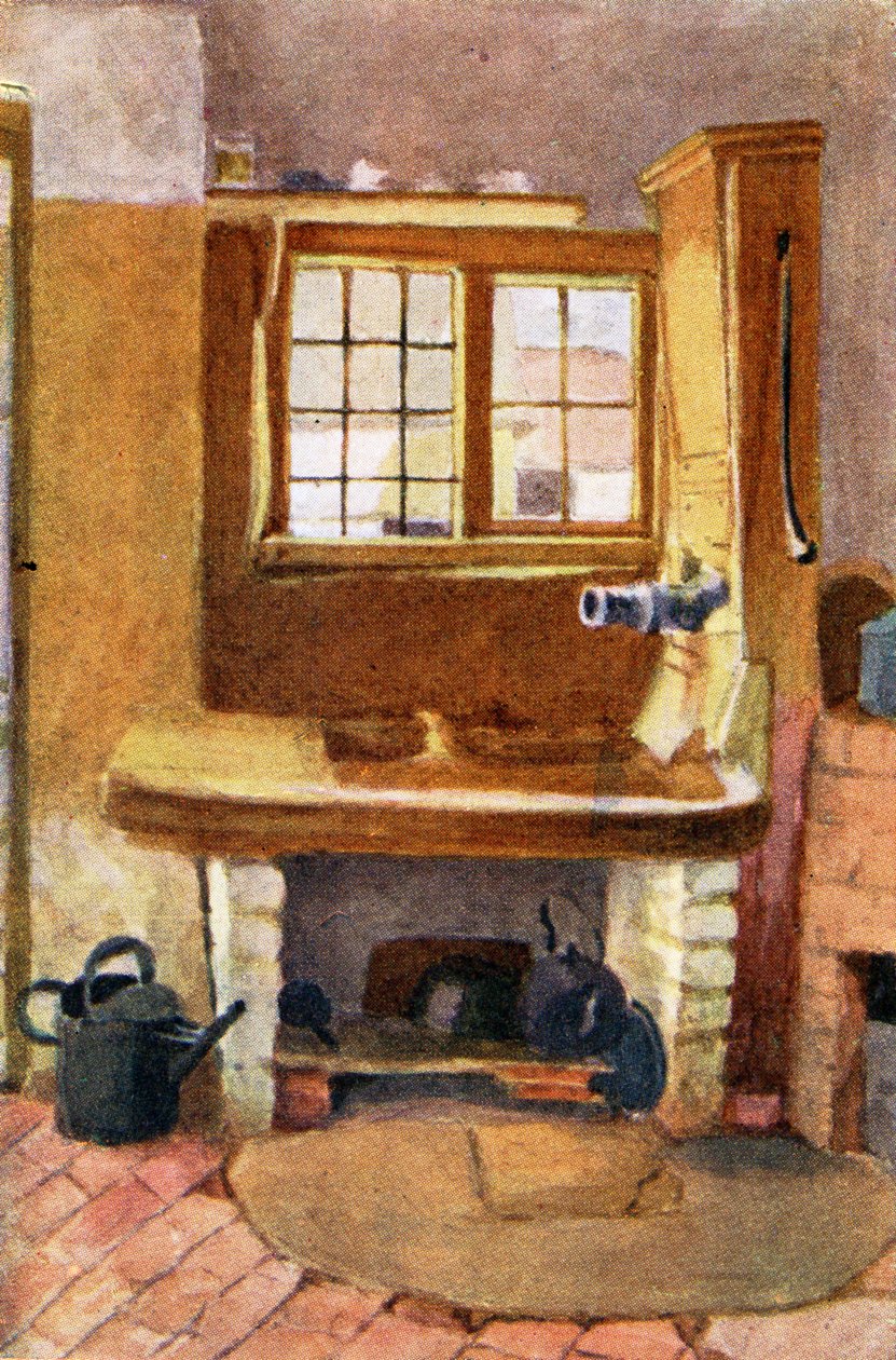 Kjøkkenpumpen , Rolleston av Kate Greenaway av Kate Greenaway