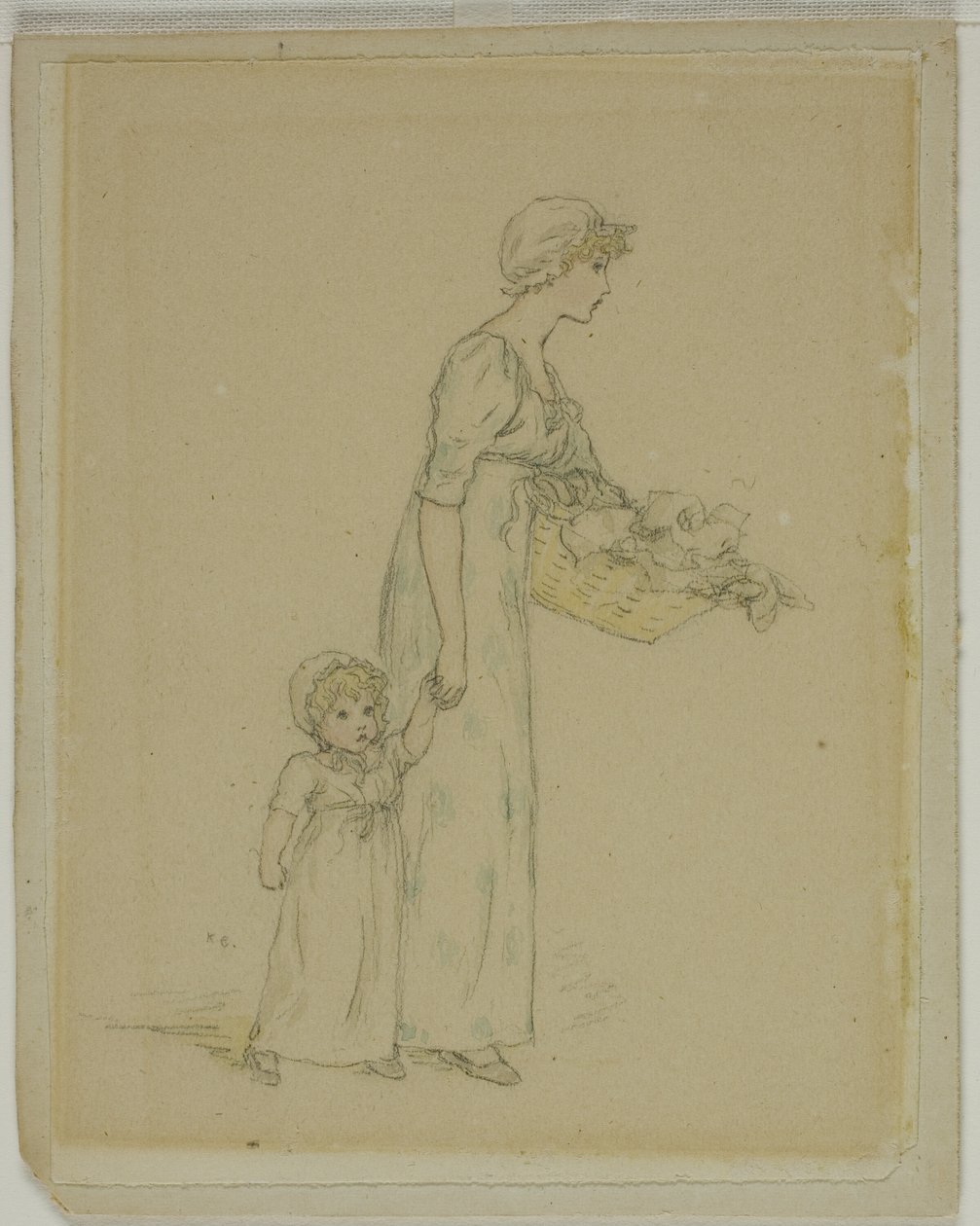 Kvinne med barn av Kate Greenaway