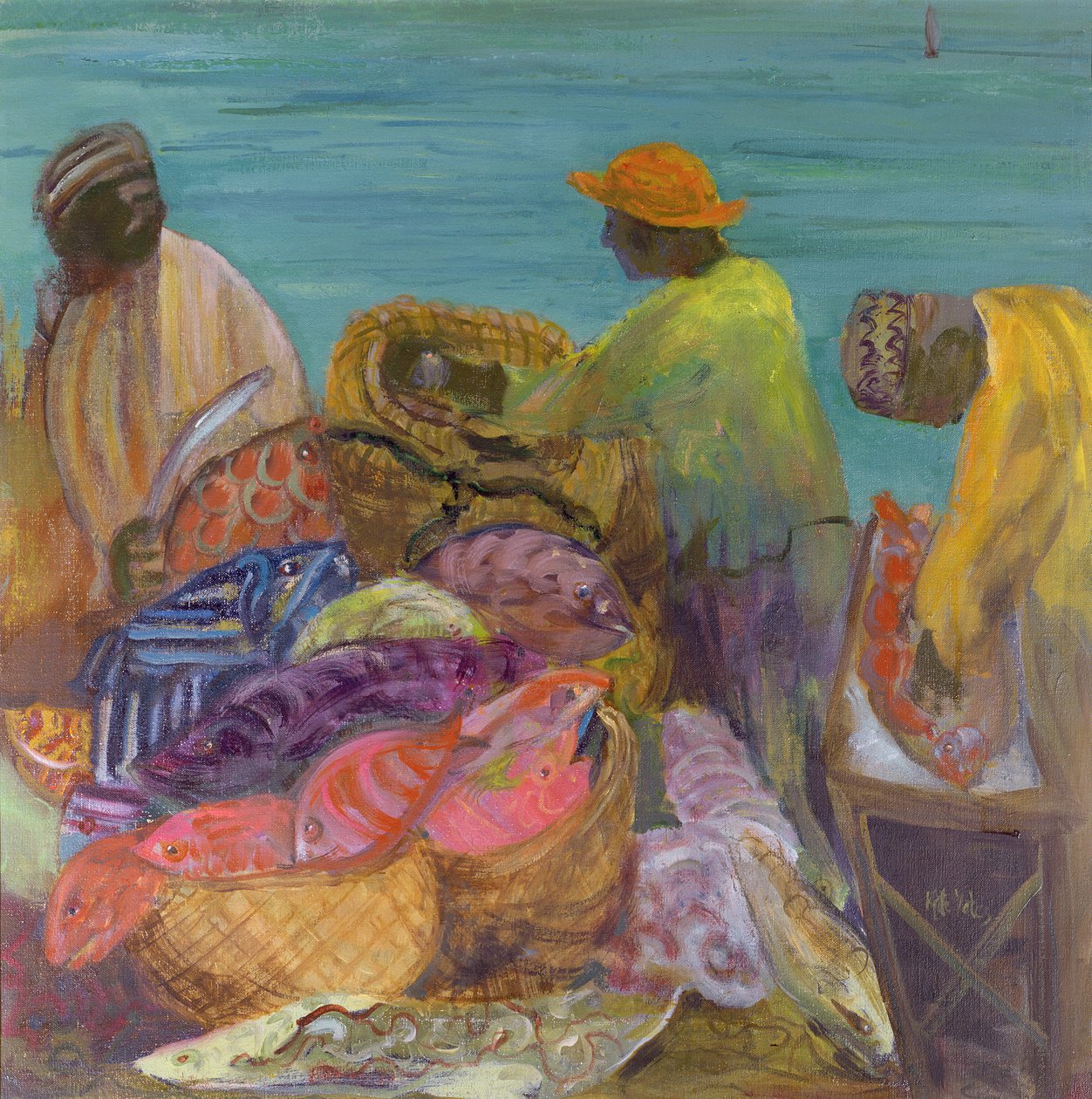 Sortering av fangsten, Zanzibar av Kate Yates