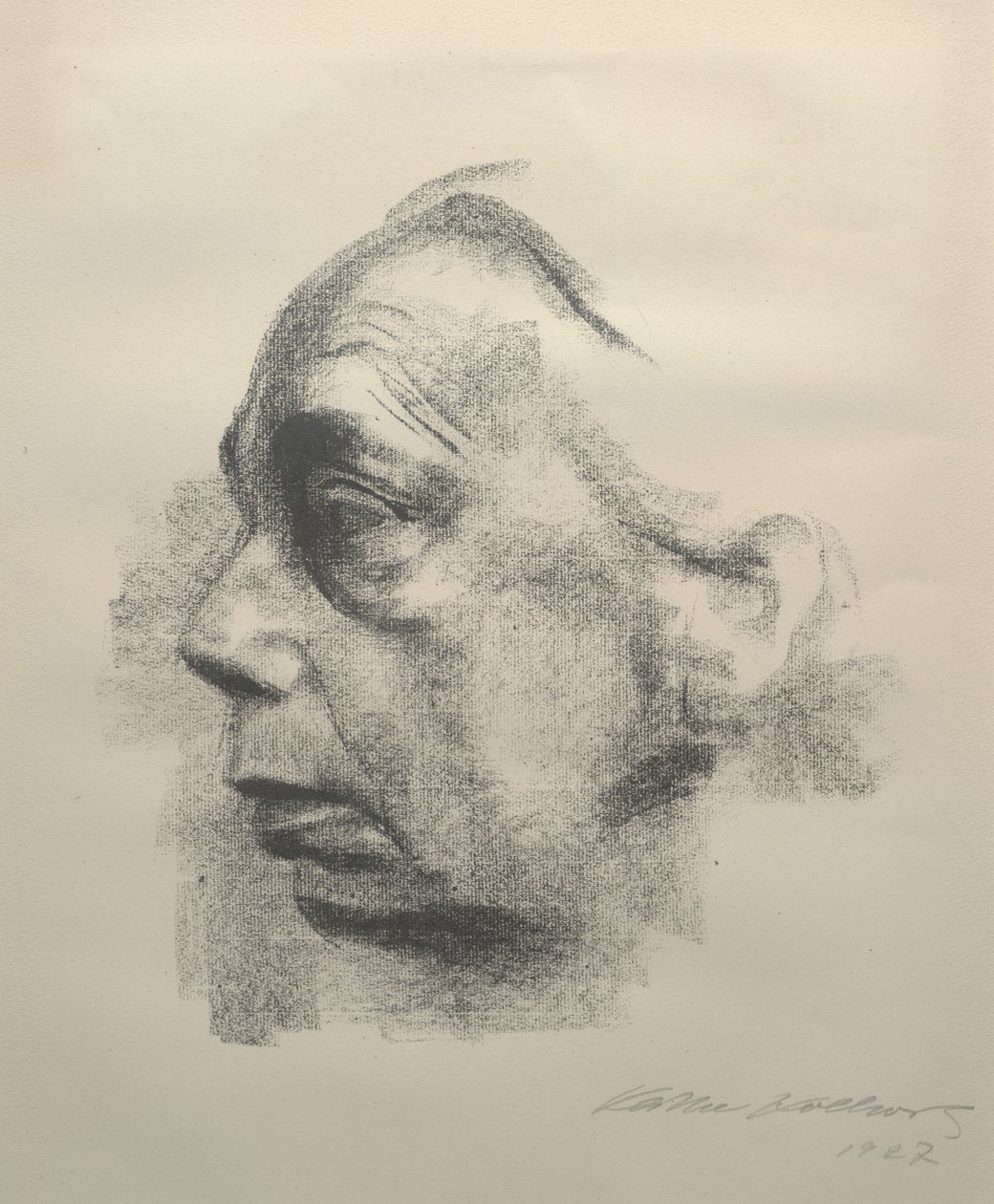 Selvportrett, 1927 av Käthe Kollwitz