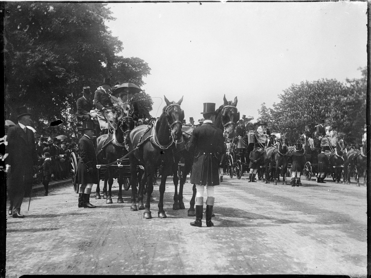 Hyde Park, City Of Westminster, London, 27.04.1905 (s/hvitt-bilde) av Katherine Jean Macfee