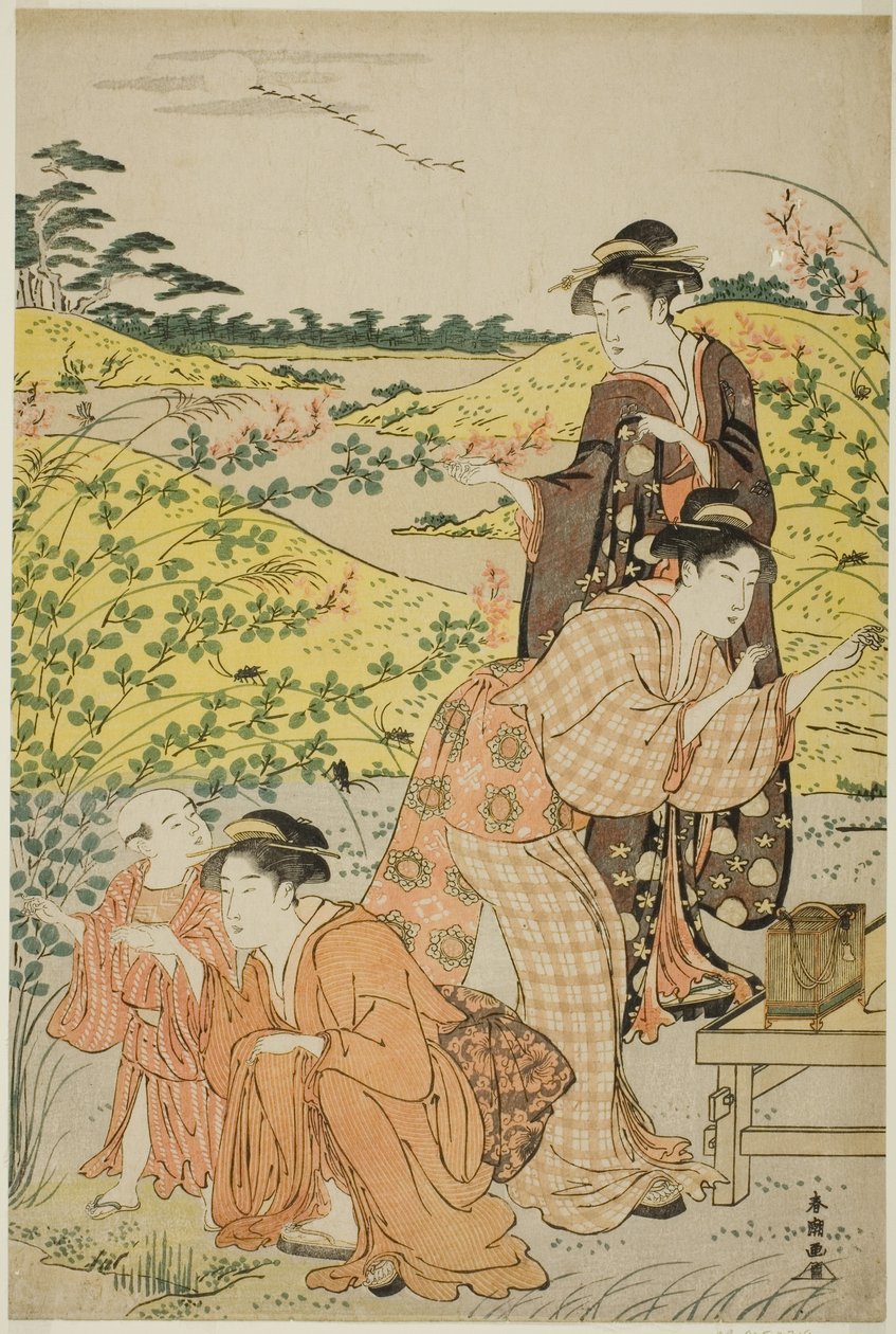 En piknikfest av Katsukawa Shuncho