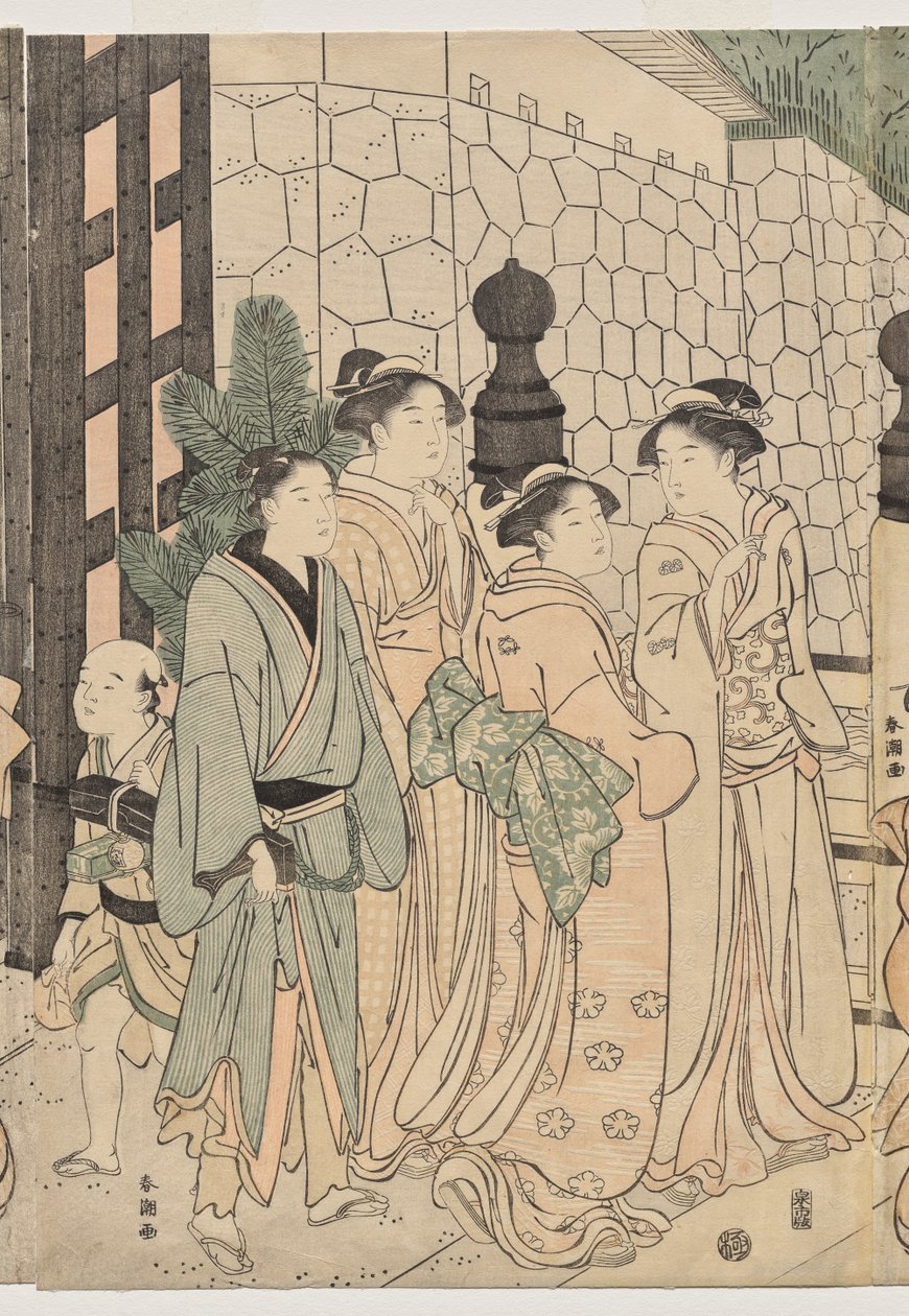 Tusen høster, ti tusen år på Tokiwa-broen av Katsukawa Shuncho