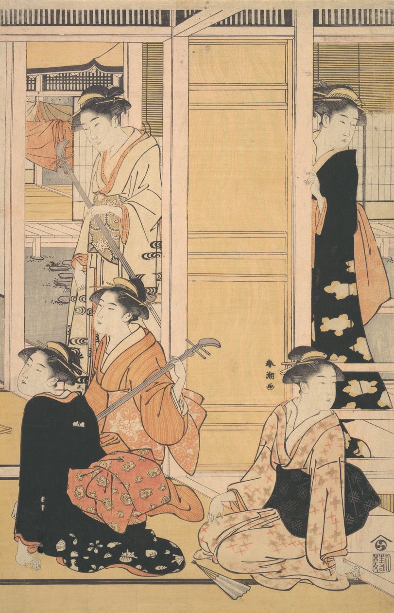 Innvendig utsikt, ca. 1788. av Katsukawa Shuncho