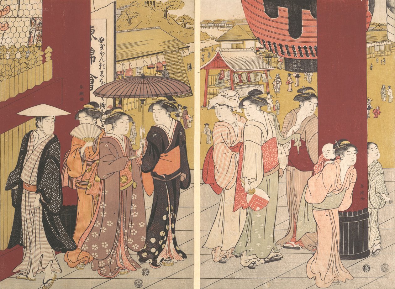 Gatebilde, ca. 1789. av Katsukawa Shuncho