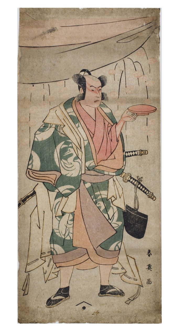 Skuespiller i karakter, ca. 1762-1800 (treblokk på papir) av Katsukawa Shunei