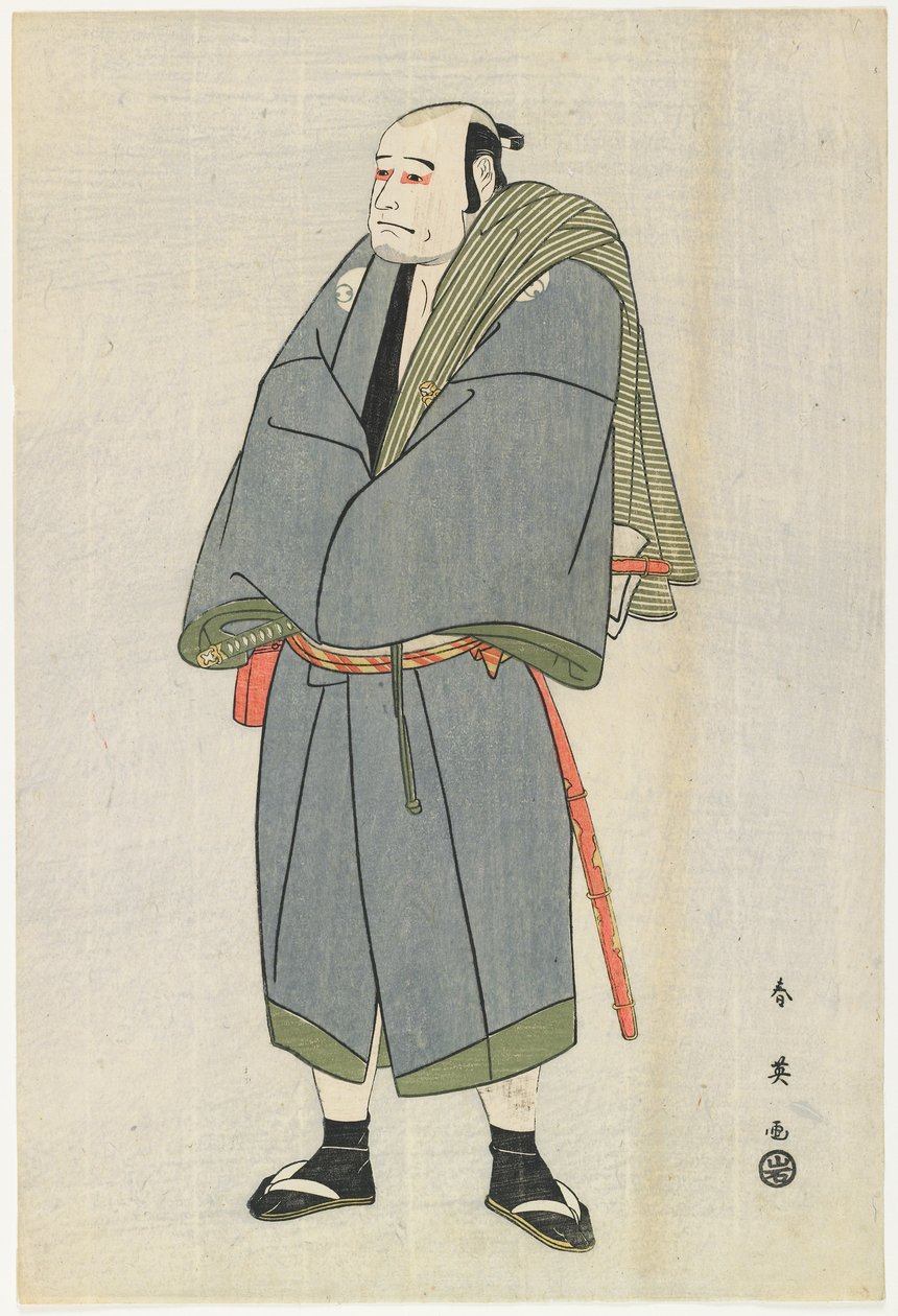 Arashi Ryu_zo as Heiemon, 1795 (farget treblokktrykk) av Katsukawa Shun