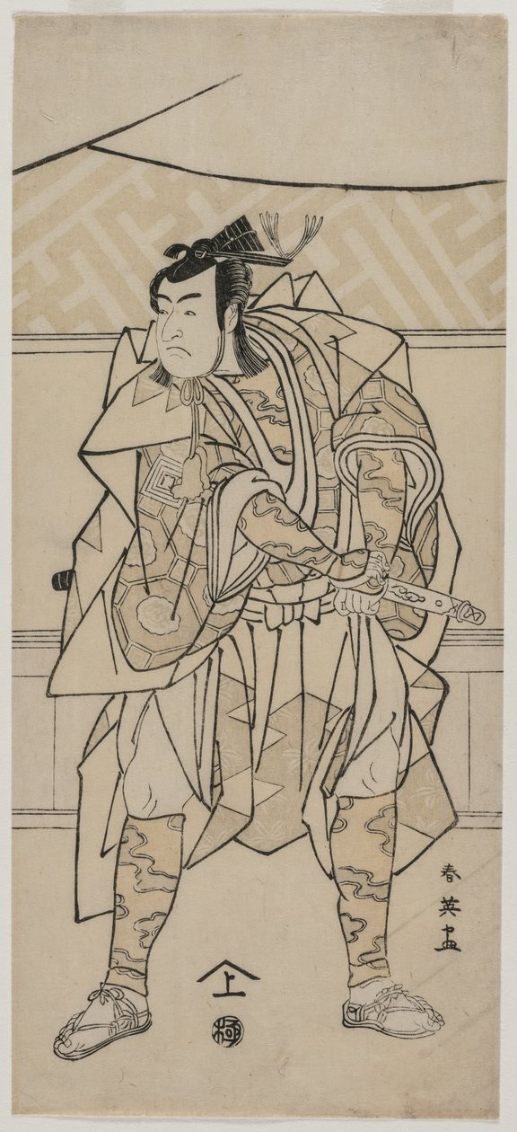 Ichikawa Monnosuke Good As A Samurai av Katsukawa Shunei