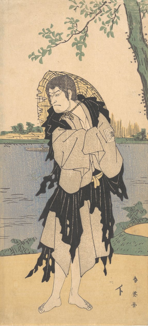 Den andre Ichikawa Komazo i rollen som Yanekozo, 2. måned, 1794. av Katsukawa Shun