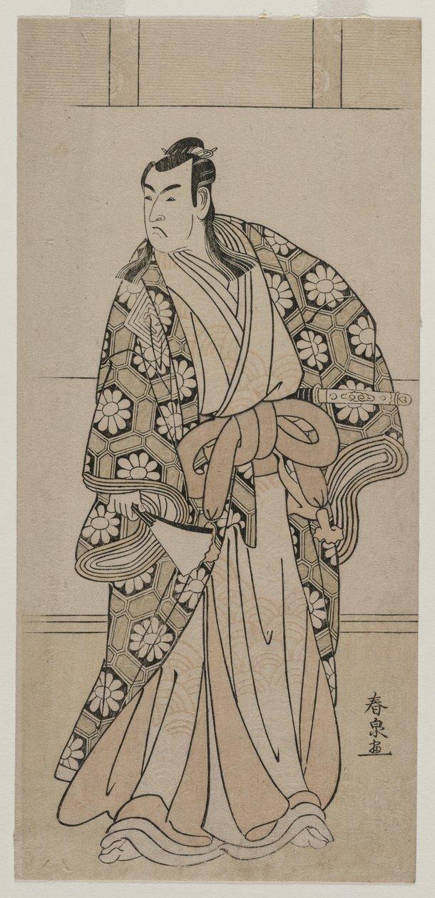 Ichikawa Monnosuke II som en herre av Katsukawa Shunkō II
