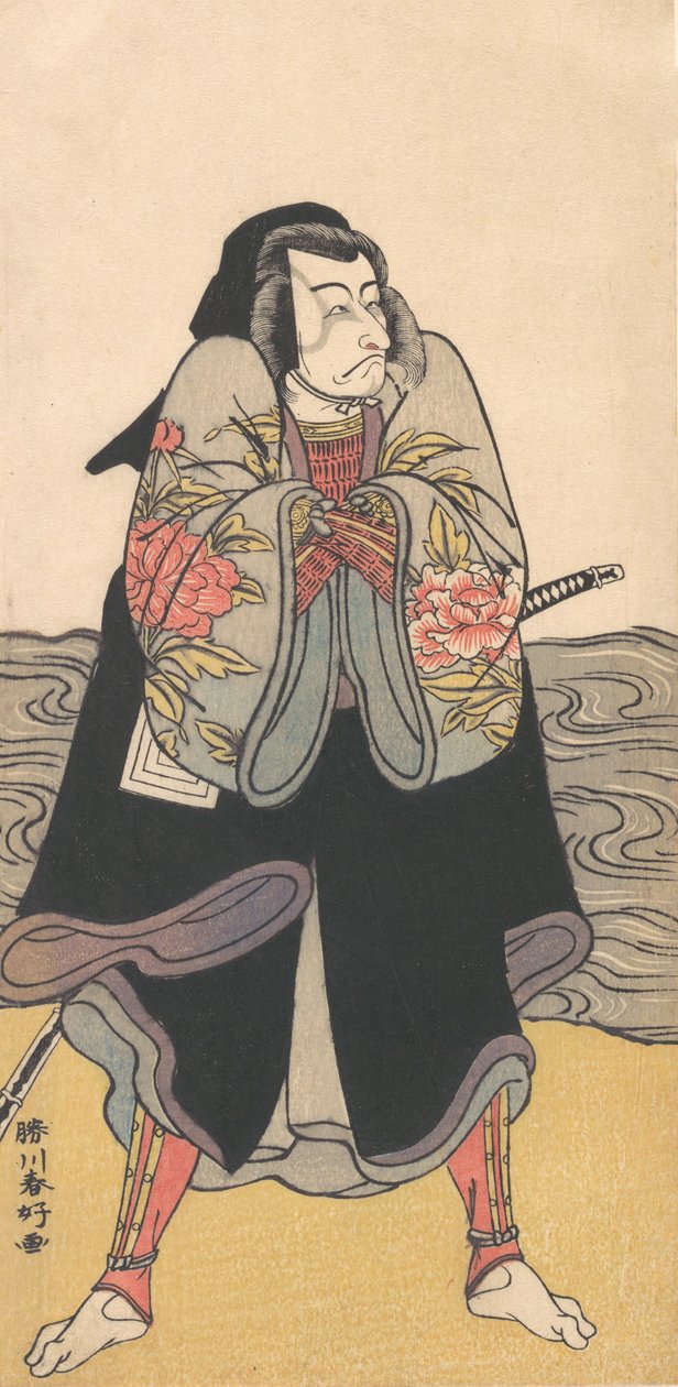 Ichikawa Danjuro V, ca. 1780. av Katsukawa Shunko