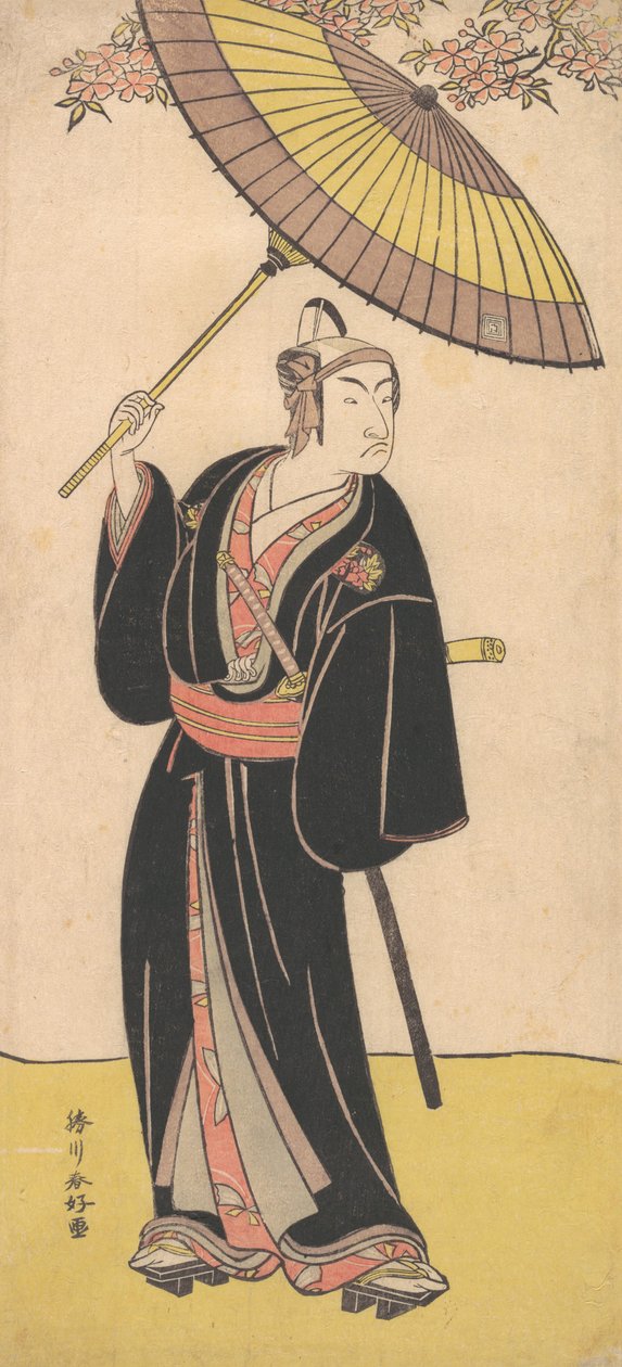 Masasuke Ichikawa er et godt medlem av teamet, Sukeroku Date, ikke sant? 1786. av Katsukawa Shunko