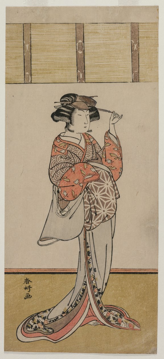 Feiringsversjon White doctor V as Oiso tiger, ca. Ikke ennå d-1770-tallet. av Katsukawa Shunko