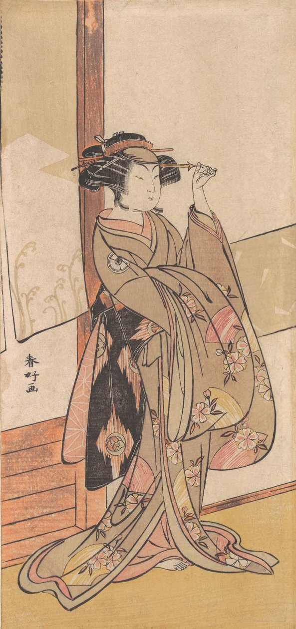 Gratulerer versjon hvit doktor V, ? 1775. av Katsukawa Shunko