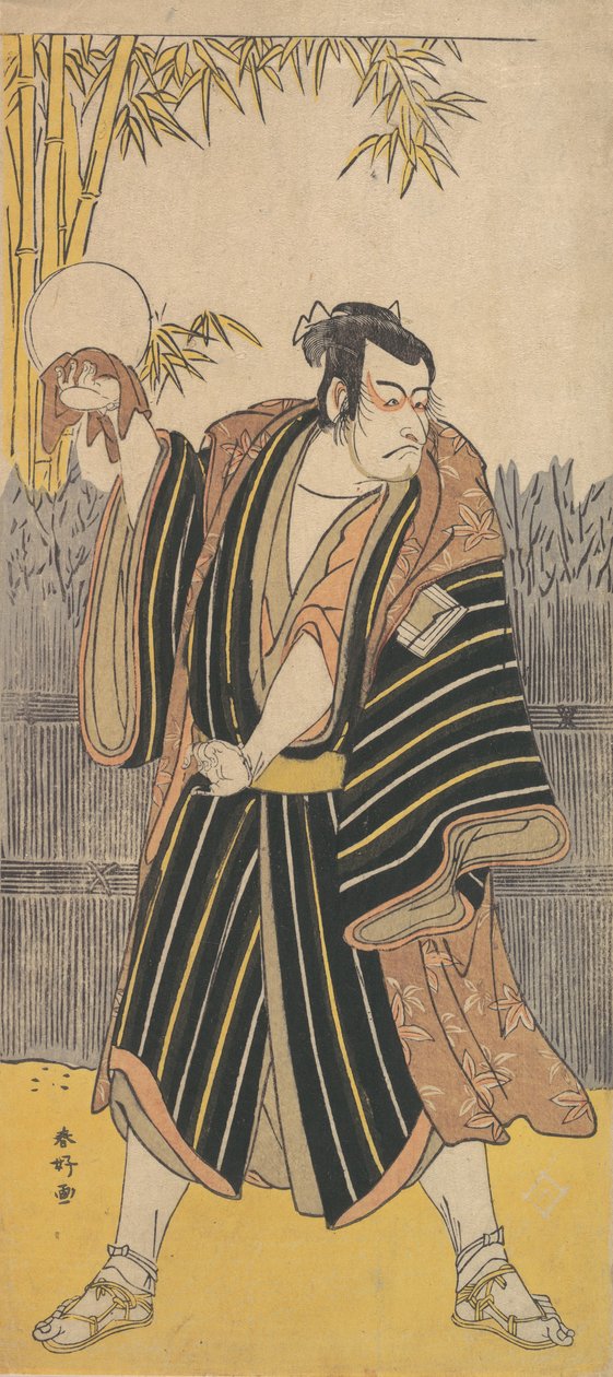 Kabuki ac and r Ichikawa Dan Juro V, ikke sant? 1788-90. av Katsukawa Shunko