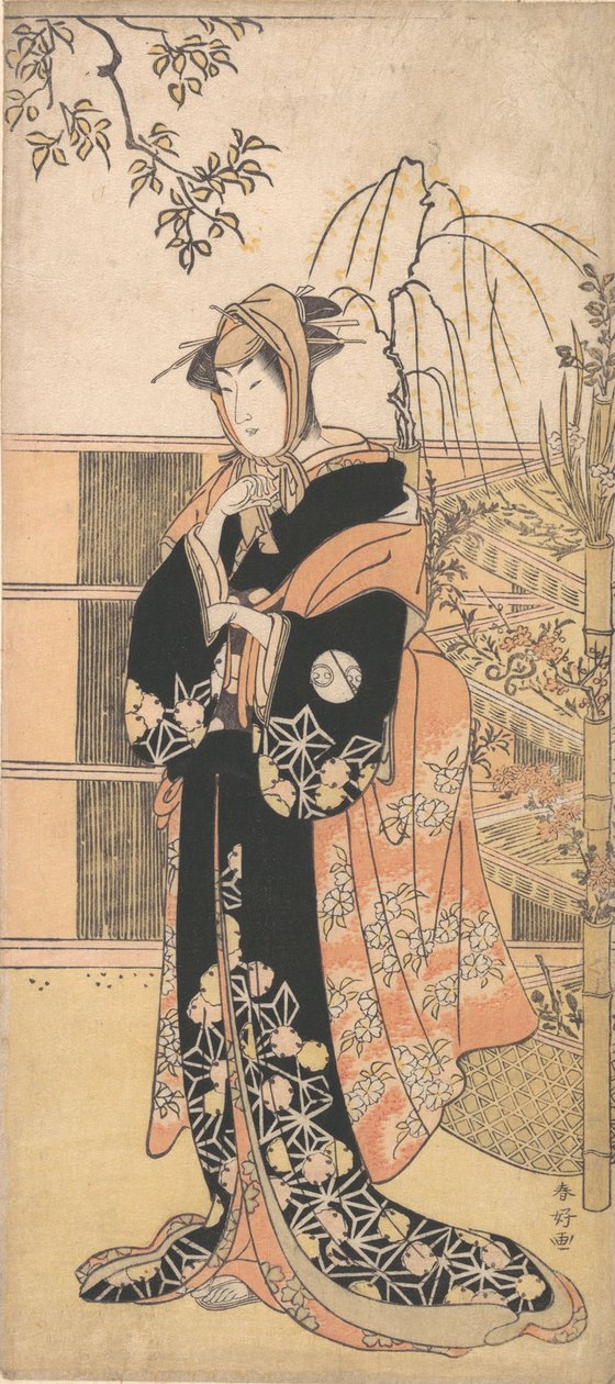 Kabuki ac and r Segawa Kiku no Onna Godt medlem Aomans vei, ikke sant? 1780-årene. av Katsukawa Shunko