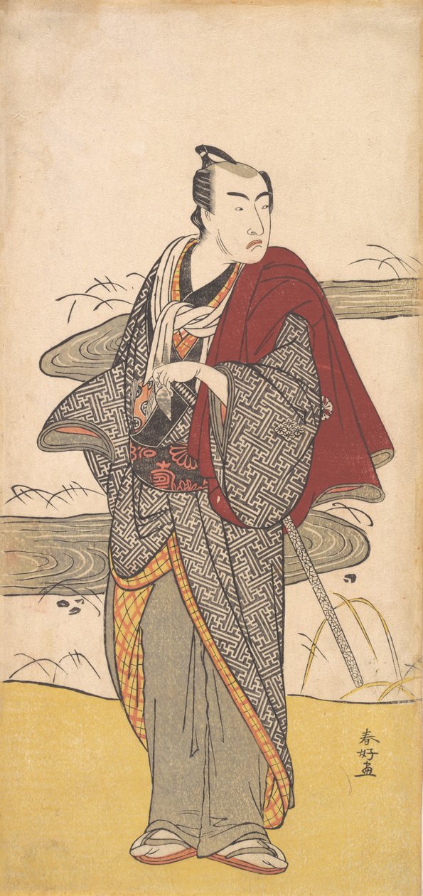 The Actor Matsumoto Koshiro 4th as a Man, ca. 1780. av Katsukawa Shunko