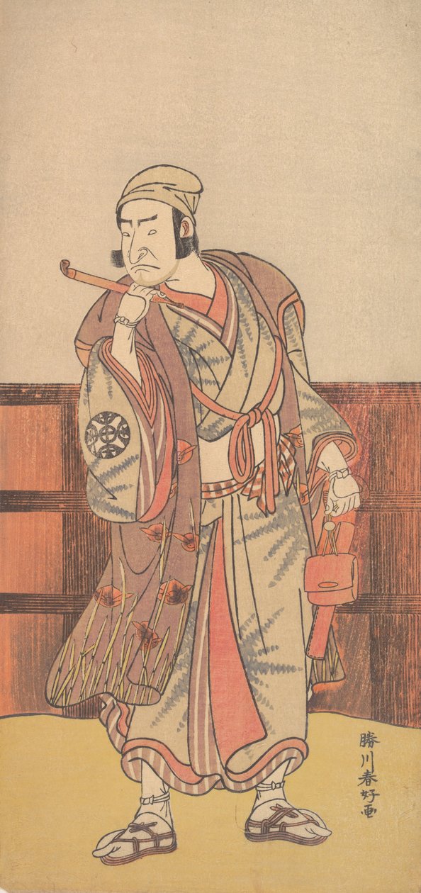 Den første Nakamura Nakazo i rollen som Shimada no Hachizo, 4. måned, 1783. av Katsukawa Shunko