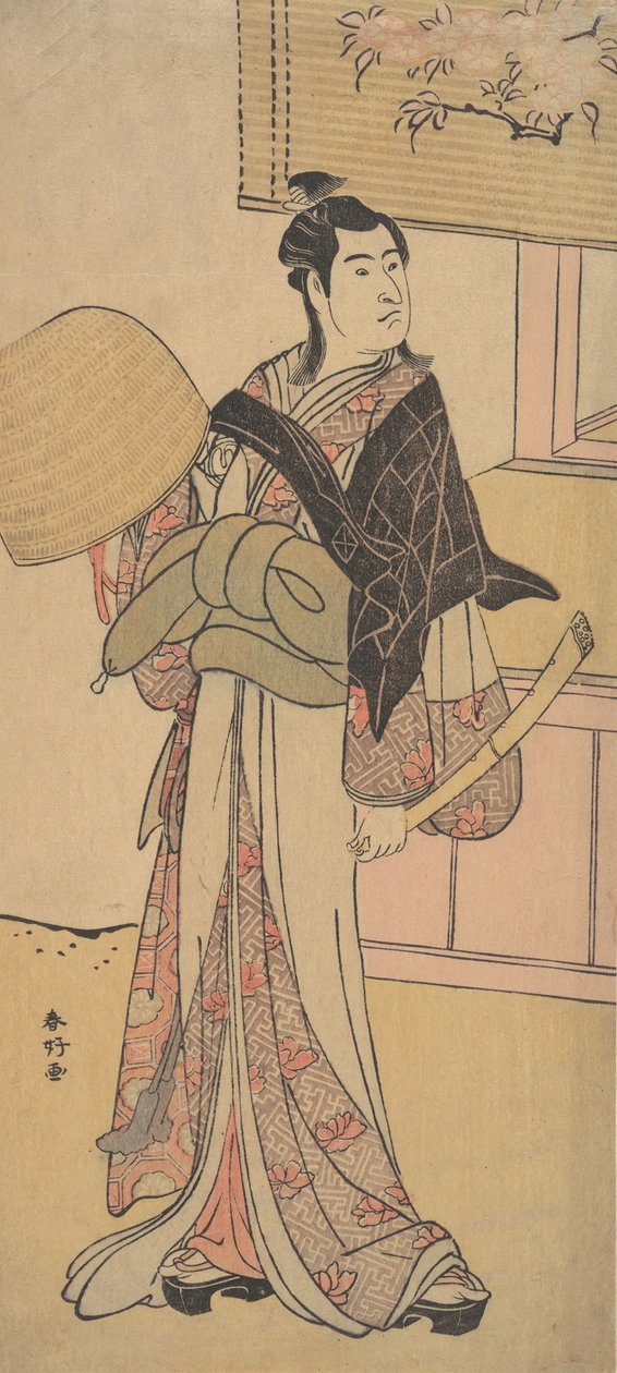 Den tredje Sawamura Sojuro i rollen som Shirai Gonpachi, 2. måned, av Katsukawa Shunko