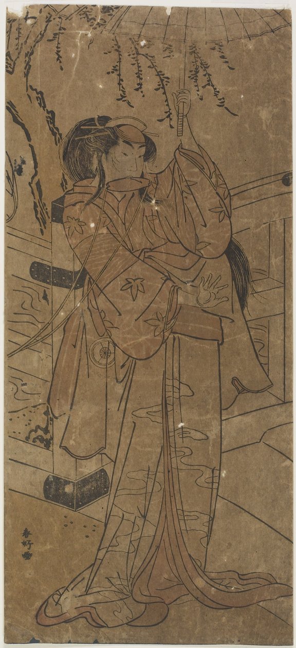 (En skuespiller i en kvinnelig rolle) av Katsukawa Shunsho
