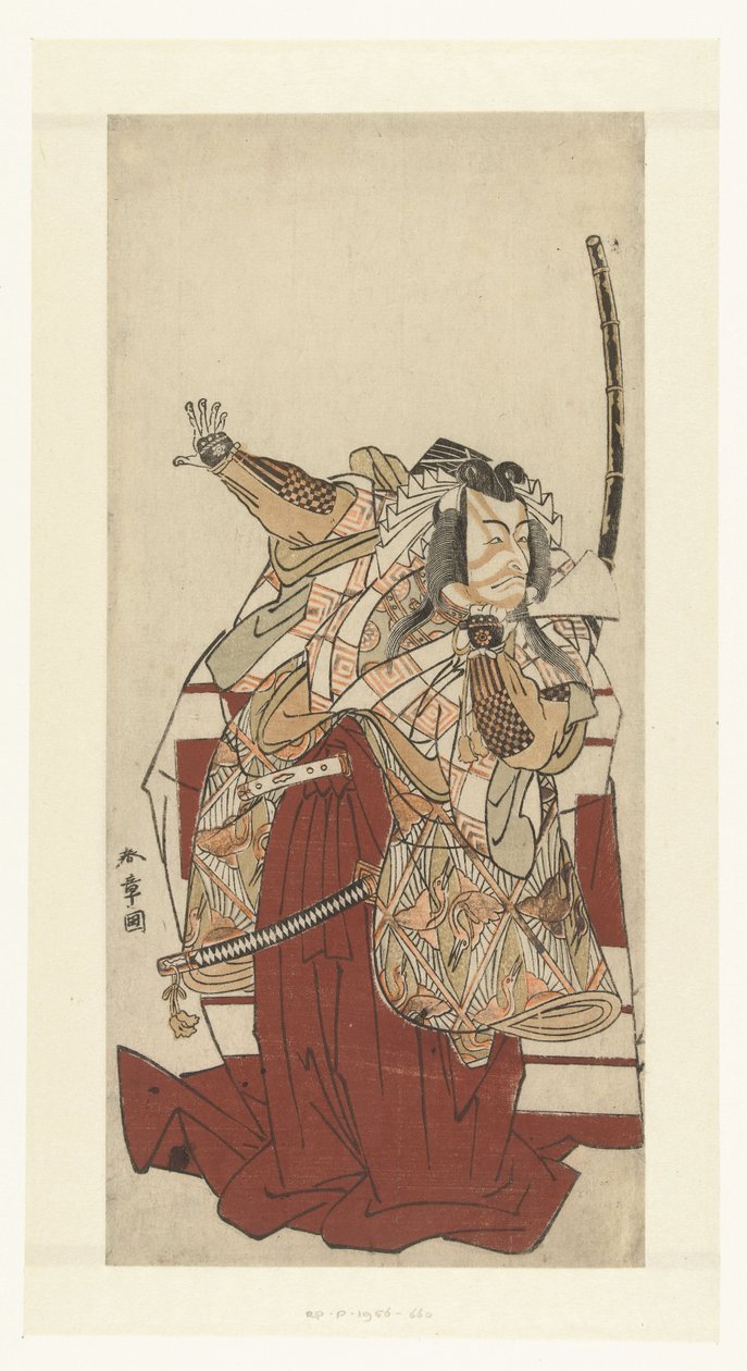 Ichikawa Danjuro-medlem Een for en stund av Katsukawa Shunsho