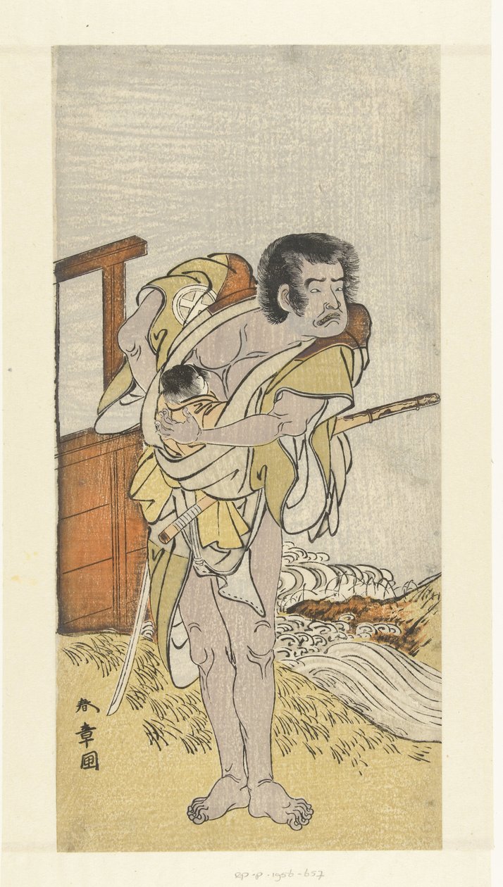 Skuespiller Otani Hiroemon III møtte snill av Katsukawa Shunsho