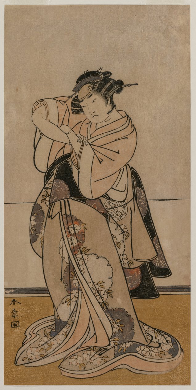 A c og r Yamashita og Ozo av Katsukawa Shunsho